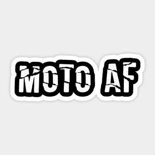 Moto AF (White) Sticker